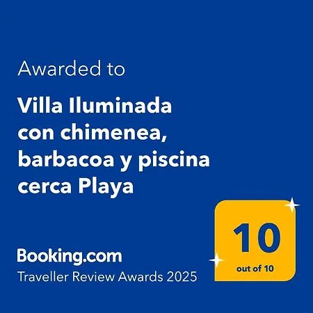 Villa Iluminada Con Chimenea, Barbacoa Y Piscina Cerca Playa Elche